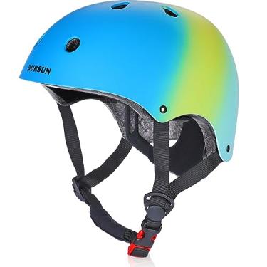 Imagem de BURSUN Capacete Infantil Para Bicicleta, Crianças De 2 A 3, 5, 8 14 Anos, Meninas, Meninos E Jovens, Ajustável, Multiesportivo, Skate, Ciclismo, Scooter, Equilíbrio, Patins Em Linha, Longboard, Roda