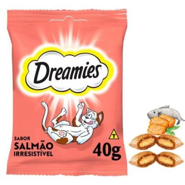 Imagem de Petisco Snack Dreamies Salmão Para Gatos Adultos 40g