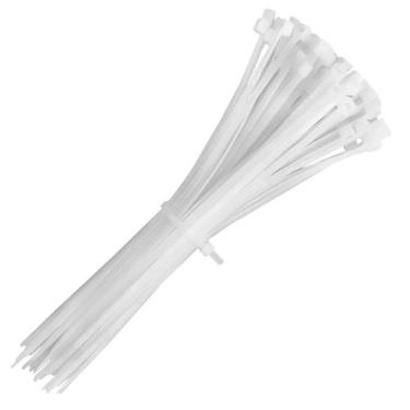 Imagem de Abraçadeira de Nylon 150mm x 3,5mm Branca Pacote com 100 Unidades - Pi