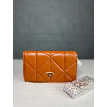 Imagem de Bolsa Feminina Média Transversal Fechamento Duplo Sintético - MissDong