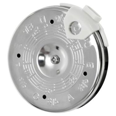 Imagem de XZW Tubo de asfalto de 13 passos, afinador de baixo para cantores, guitarra, baixo, violino, ukulele, afinador, com caixa de armazenamento, prata, 1 peça (prata)