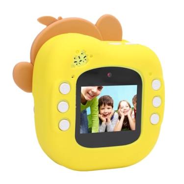 Imagem de ZJchao Cute Cartoon Monkey Instant Print Camera 48MP FHD Câmera Térmica Com Tela de 2 Polegadas para Crianças Aniversário Xmas Presentes