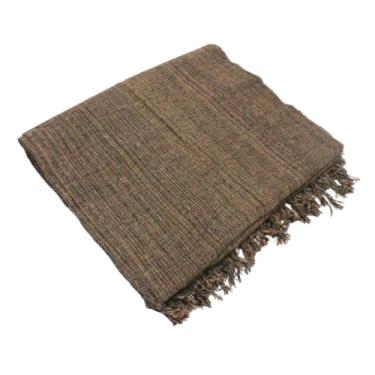 Imagem de Manta Para Sofá Super King Size 3,00x1,80 Algodão Gigante - Capa Protetora Aconchegante(Marrom Mesclado)