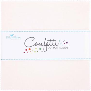 Imagem de Confete algodão sólido champanhe 42 quadrados 12,7 cm pacote de berloques Riley Blake 5-120-CHAMPAGNE-42