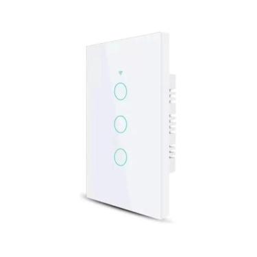 Imagem de interruptor inteligente 3 Botão wifi controle de voz androdi Comando v