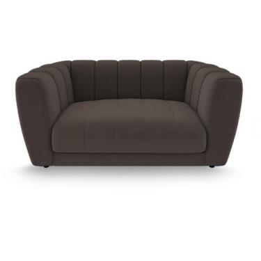 Imagem de Caminha Casinha Cães Gato Pet Mini Poltrona Meg Veludo Marrom - Loja S