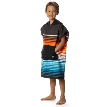 Imagem de Poncho de mudança de fluxo para crianças - Poncho de toalha de natação com capuz de microfibra para meninos e meninas, perfeito para praia, piscina ou natação - secagem rápida, absorvente, leve e