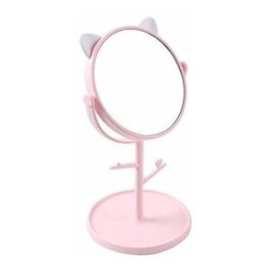 Imagem de Espelho De Gatinho Mesa Redondo Maquiagem Porta Joias - Western Home!,