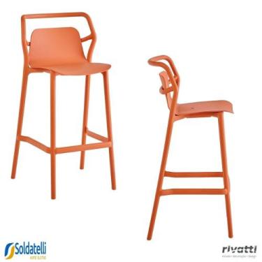 Imagem de Kit 2 Banquetas Outdoor Enjoy UV Empilhável Várias Cores - Rivatti, Pê