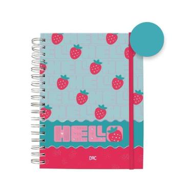 Imagem de Caderno Smart Mini Hello Com Cheirinho De Morango 80 Folhas