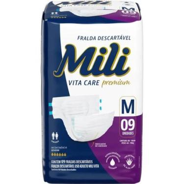 Imagem de Fralda Geriátrica Vita Tam M 9 unidades - Mili - Mili Sa
