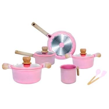 Imagem de Jogo de Panela 7 Peças Revestimento Cerâmica Antiaderente Indução - Ge