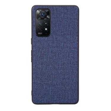 Imagem de Capas Compatível com Xiaomi Redmi Note 11 PRO,Design de padrão de tela,Pproteção completa de 360°,Pplástico macio,Proteção contra queda-Blue