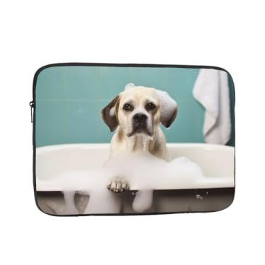 Imagem de Capa para laptop para banho e cachorro, bolsa de transporte para computador, capa protetora para notebook de 17 polegadas