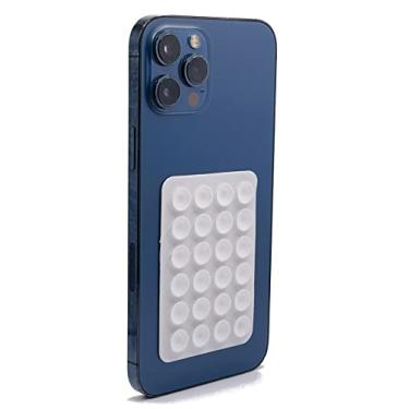 Imagem de CRYSTALFY Suporte De Silicone Com Ventosa Para Iphone, Celular Vídeos Criação Conteúdo No Tiktok, Influenciadores, Acessório Viva-Voz (Branco)