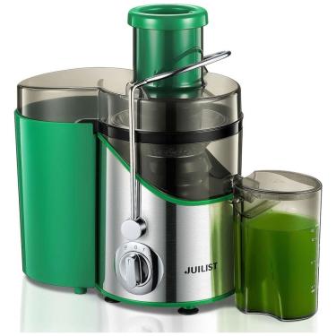 Imagem de Extrator de Suco Juilist 7,62 cm para Frutas e Vegetais, 3 Velocidades, Motor de 400W, Fácil de Limpar - Verde