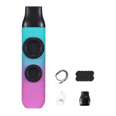 Imagem de oshhni Sacola de presente para flauta Kazoo com furo duplo, acompanhamento musical, fácil de transportar com cordão, brinquedo musical para viagens e, Rosa Ciano