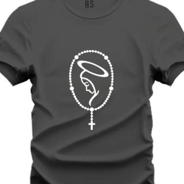 Imagem de Camiseta Personalizada Terço Nossa Senhora Aparecida do P ao G3 - Hs, 