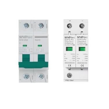 Imagem de SNETEC - Kit String Box Solar 2P Disjuntor 250V + DPS 150V 20kA DC CC - 63A