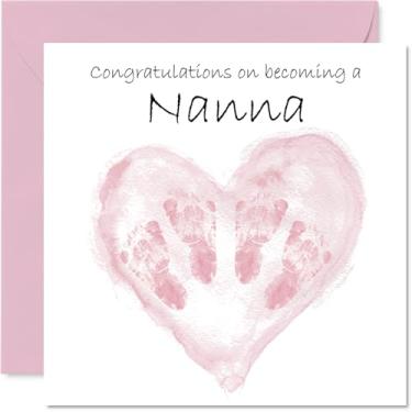 Imagem de Stuff4 New Baby Girl Card for Nanna - Twins Congrats Becoming - Cartão de Parabéns Bem Feito para Nova Nana, 5,7 polegadas Welcome To The World Cartões de felicitações