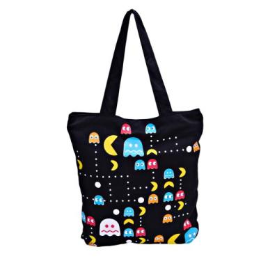 Imagem de Bolsa Pac Man Ecobag Sacola Geek 100% Algodão - DB
