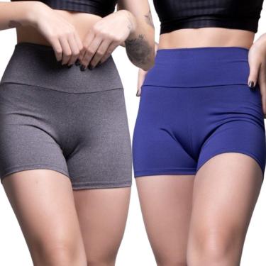 Imagem de KIT 2 Short Suplex Liso Serra e Mar Roupa Para Academia Treino Moda Fitness-Feminino