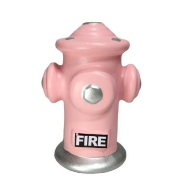 Imagem de Cofrinho Hidrante Decoração de Mesa Festa de Ceramica Rose - Decore Ca