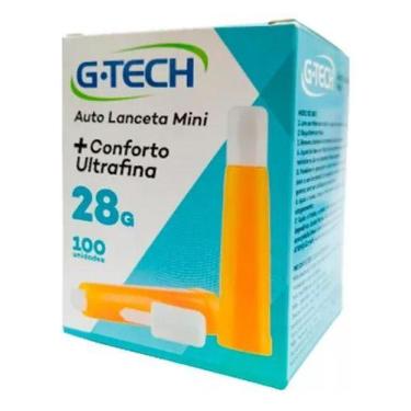 Imagem de Auto Lanceta Mini G-tech 28g 100 Unidades Ultrafina Conforto