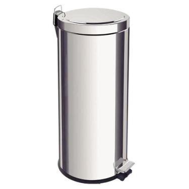 Imagem de Lixeira Inox Tramontina 30 Litros com Pedal, Prata