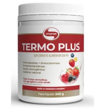 Imagem de Termo plus (240g) - Vitafor, Frutas Vermelhas com Gengibre e Chá Verde