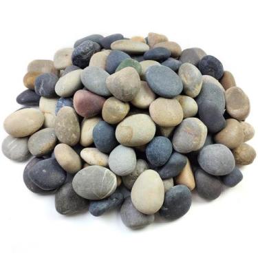 Imagem de Rochas decorativas do rio FANTIAN Mexican Beach Pebbles 9-7 cm 9 kg
