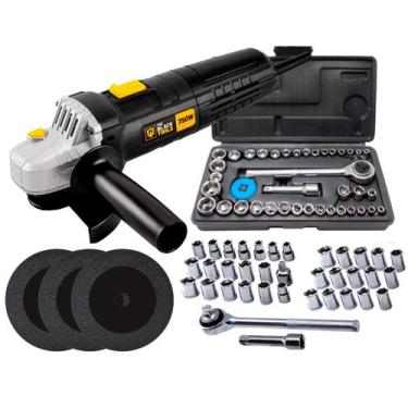 Imagem de Esmerilhadeira Lixadeira Angular 4.1/2 220V + Acessórios - The Black T