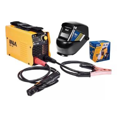 Imagem de Máquina De Solda Kala 130a Bivolt P Mecânico Com Máscara - 127/220V