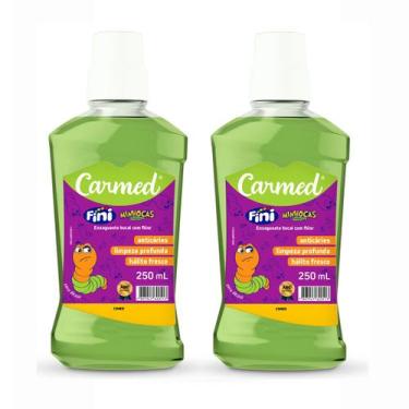 Imagem de Kit 2 und Enxaguante Bucal Carmed Fini Minhoca 250 ml - CIMED