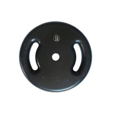 Imagem de Anilha de Ferro Fundido Injetada Alça Lateral 15,0Kg - ANILHAS