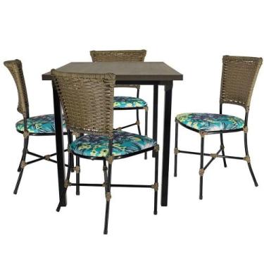 Imagem de Mesa Cozinha Cadeiras Gramado Pequi Jogo De Jardim - PANERO MÓVEIS
