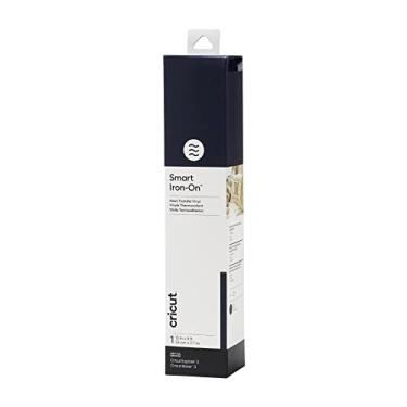 Imagem de Cricut Smart Iron On, Navy - Rolo de 2,7 m (13'x108') Vinil de transferência de calor para máquinas Maker & Explore - Corte sem tapete para cortes longos de até 3,6 m