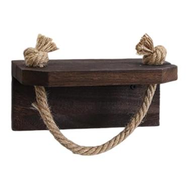 Imagem de ＫＬＫＣＭＳ Suporte para papel higiênico com dispensador de prateleira com acessórios de ferragens para prateleira de armazenamento, porta-lenços multifuncionais, Preto