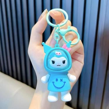 Imagem de Chaveiro Fofo Emborrachado Kuromi Com LED LKS-9173 - LUATEK, Azul