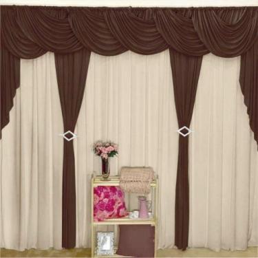 Imagem de Cortina Brisa Para Varão Em Malha 3,00M X 2,60M Sala Quarto - Casa Sho