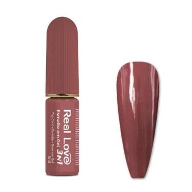 Imagem de Esmalte em gel 3 em 1 5ml cor 39 real love