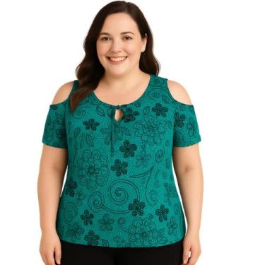 Imagem de Blusa Feminina Estampada Malha Fria Ombro Vazado - Restart Online, Sor