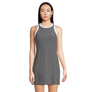 Imagem de Beyond Yoga Vestido feminino Spacedye Outlines, Verdadeiro cinza mesclado/branco nuvem, G