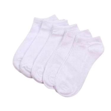 Imagem de Kit 12 Pares de Meias Soquete Unissex Cano curto - NoBrand, Branco