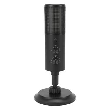 Imagem de Cryfokt Microfone Cardióide, Estrutura de Universal 11 MODI RGB USB Microfone para Transmissão Ao