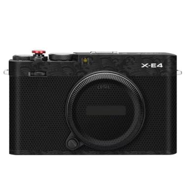 Imagem de X-E4 Premium Camera Premium Adesivo Película Protetora Anti-riscos para FujiFilm X-E4 XE4 Decalques (Onda Preto)