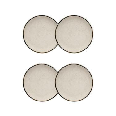 Imagem de Conjunto 4 Pratos De Sobremesa 18,5 Cm Brisa Cerâmica Oxford