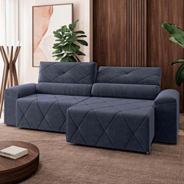 Imagem de Sofá 230cm 4 lugares retratil e reclinavel Houston - Apolo Estofados