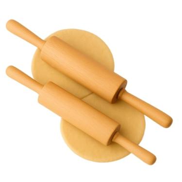 Imagem de OFERTA Rolo de Madeira para Massas Artesanais Pizza Macarrão e Panificação(02 Unidades)