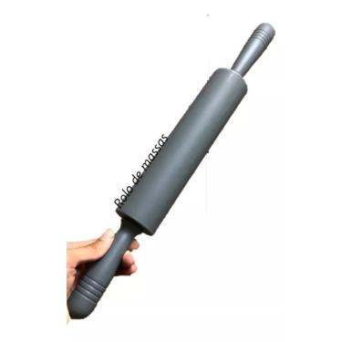 Imagem de Rolo De Massa Giratório Pau De Macarrão Pizza Pão Silicone
